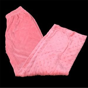 Pink Velour Pajama Pants or Lounge Pants.